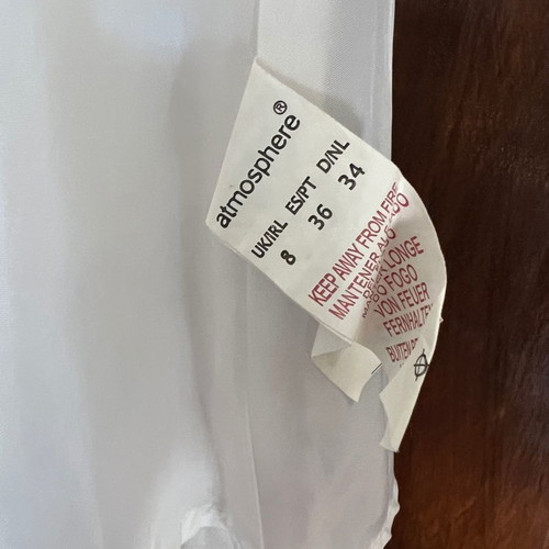 Atmosphere women's linen skirt size S-M like new, white