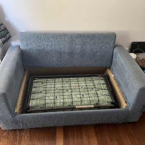 Sofa bed double sofa, single bed, solid wood frame