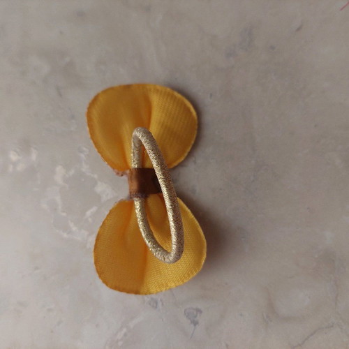 Children's hair ties with bow designs like new, set of two