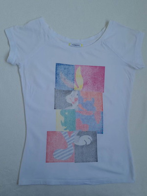 Iceberg Italy Looney Tunes Bugs Bunny women's T-shirt size S