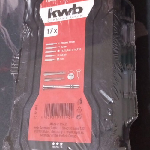 Kwb precision screwdriver and repair tool set new, sealed