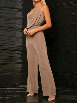 Beige Jumpsuit long size M 38 Shein new