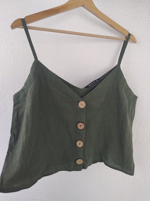 Stradivarius green blouse L like new