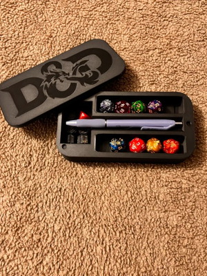 DnD dice case new, printed design