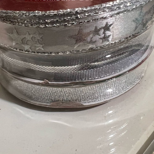 Melinera gift ribbon set 3 pcs 5 meters silver new