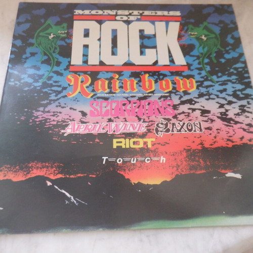 Rainbow etc. Monsters of Rock vinyl used Greek pressing
