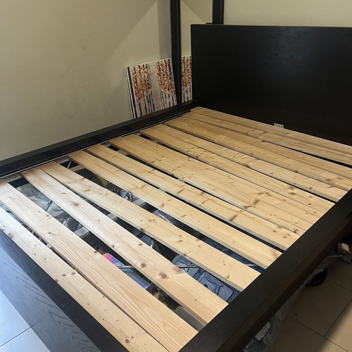 Double bed frame used 1.60x2.00 m modern IKEA design