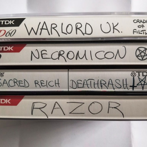 Underground Metal Thrash Death Cassette Tapes lot of 4, like new