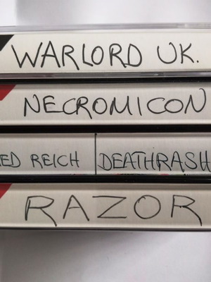 Underground Metal Thrash Death Cassette Tapes lot of 4, like new