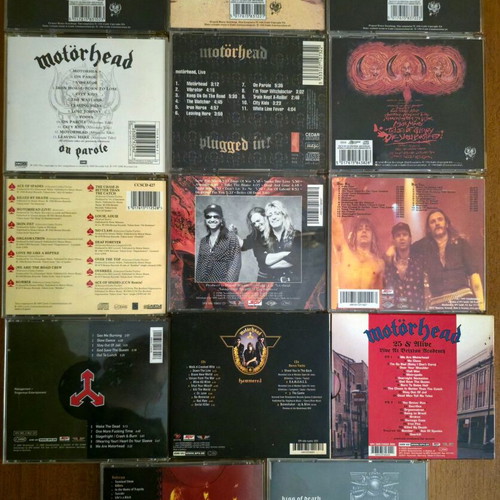 Motörhead CD collection, 14 CDs, first editions & special editions