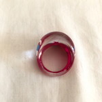 Acrylic ring red 80’s like new