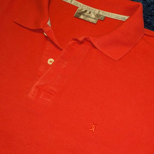 The Bostonians polo shirt used, size L, red