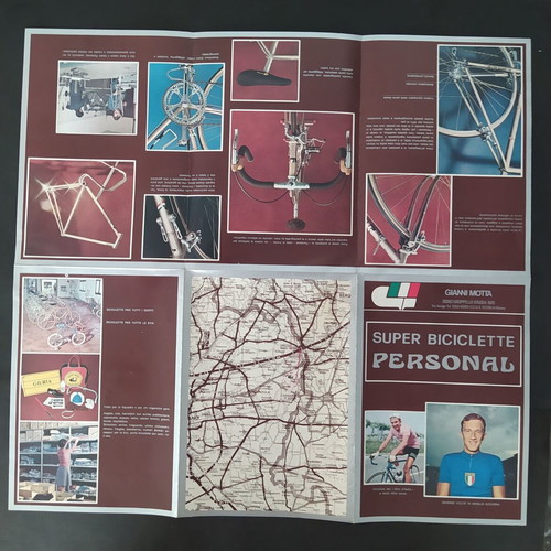 Gianni Motta Bicycle Brochure used, 1970s poster