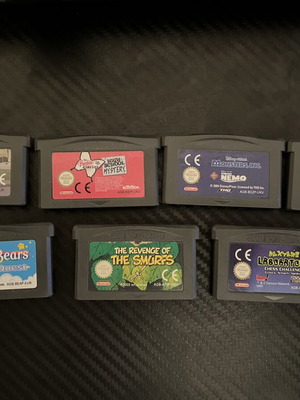 Game Boy Advance games used, pack of 7, authentic and fully functional