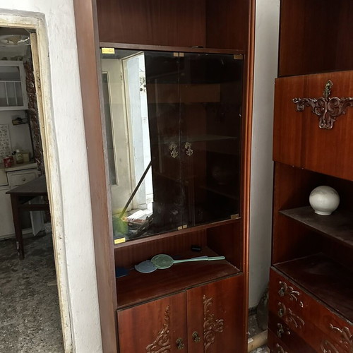 Living room cabinet used, set of three pieces