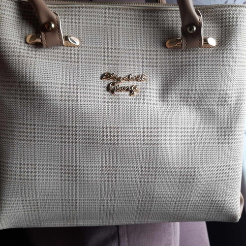 Elizabeth George handbag like new, beige brown