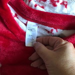 Christmas fleece pajama red M/L Rudoph like new