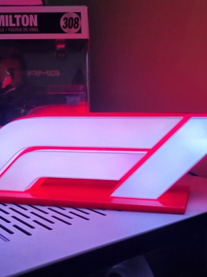 F1 illuminated LED decorative light new, 3D printed table lamp