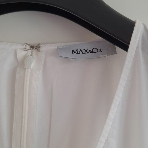 Summer dress Max&Co white poplin with matching belt like new