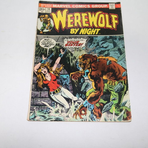 Werewolf By Night 10 Oct Marvel comic used