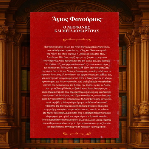 Agios Fanourios O Neofanis Kai Megalomartyras Book like new
