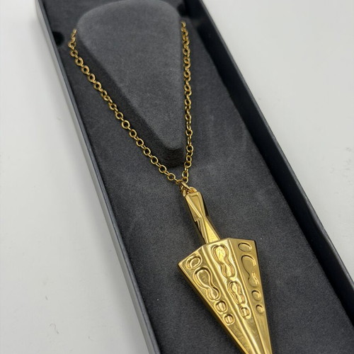 Georg Jensen 2022 Christmas Collectible gold-plated cone ornament like new