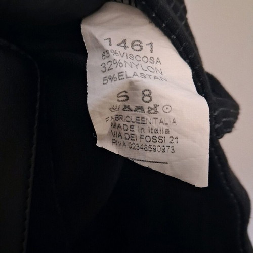 Pinstripe pants like new, size S/38, black
