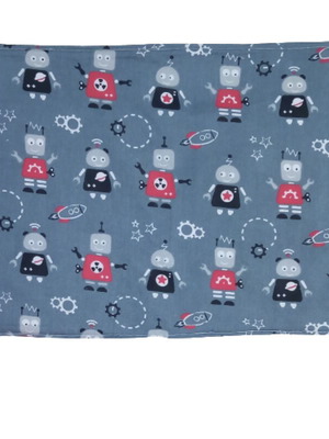 Children's placemat robots new, handmade cotton