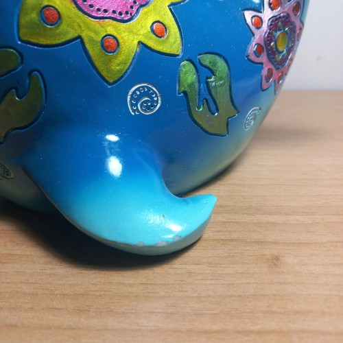 Dolphin piggy bank with designs like new