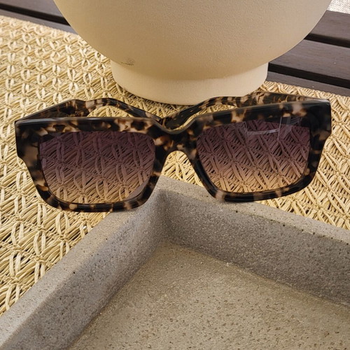 Rebecca Blu sunglasses new with case black and beige