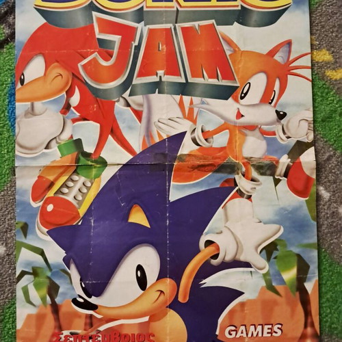 Sonic Jam Rapid Racer 1999 poster used