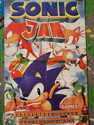 Sonic Jam Rapid Racer 1999 poster used