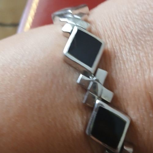 Sterling silver 925 bracelet 19 cm length, 30 grams, like new