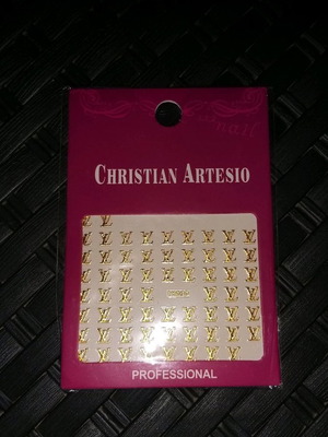 Yvs nail stickers new with gold logo