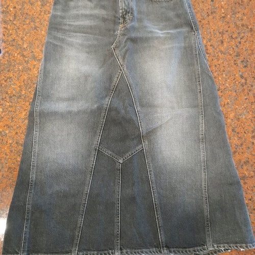 Cavalli denim skirt new, black, stonewashed, long