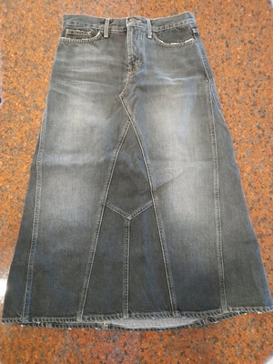 Cavalli denim skirt new, black, stonewashed, long