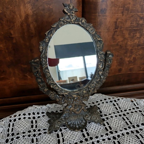 Bronze vintage mirror used