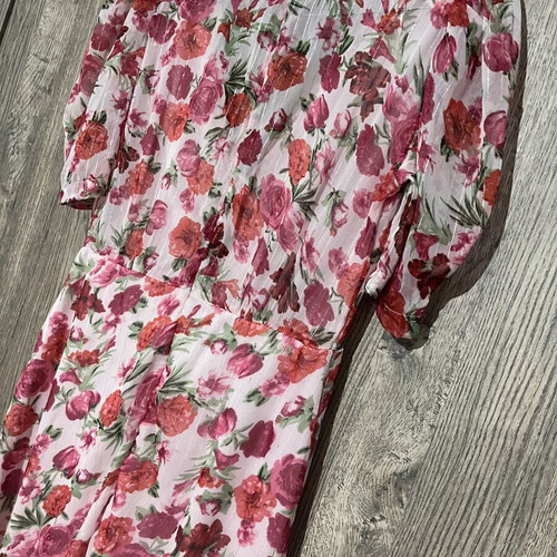 Stradivarius floral dress like new, pink multicolor, size M