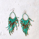 Earrings used with beads