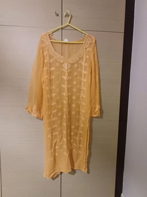Orange caftan like new for the beach size M