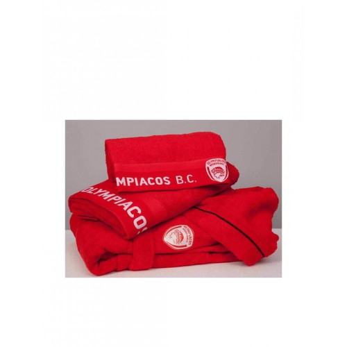 Olympiacos BC 1925 body towel 70x140 cm, red, 500 gsm