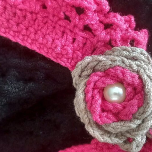 Knitted necklace handmade