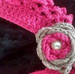 Knitted necklace handmade