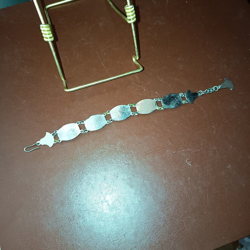 Egyptian bracelet with stones, like new, turquoise and silver