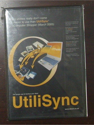 UtiliSync backup software on USB new for Win98/2000/XP