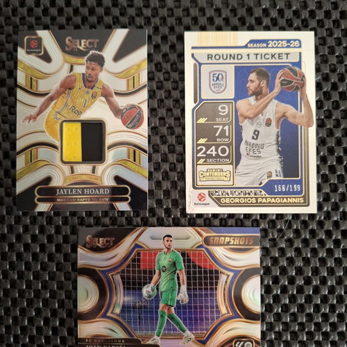 Panini Prizm Basketball Cards like new with Jaylen Hoard, G. Papagiannis, Joan Garcia