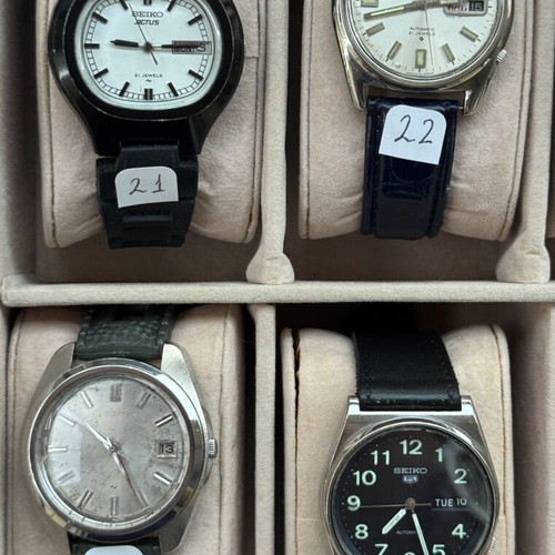 Seiko 5 watch collection like new, men's