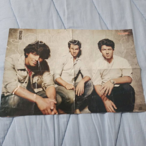 Jonas Brothers and Ivi Adamou poster used with marks