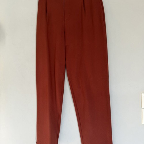 Zara TRF high-waisted pants XS like new, burnt orange