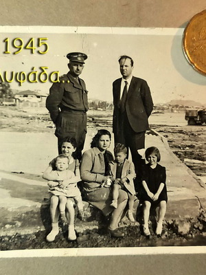 Historical photo Glyfada 1945 like new